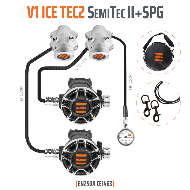  REGULATOR V1 ICE TEC2 SEMITEC II SET WITH SPG - EN250A
